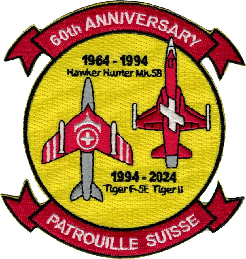 Immagine di Patrouille Suisse Jubiläum, 60 Jahre Tiger und Hunter