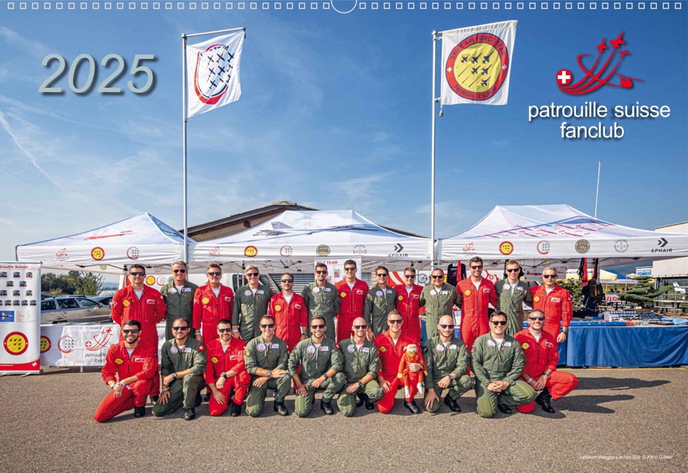 Bild von Patrouille Suisse Fanclub Kalender 2025. AB LAGER LIEFERBAR