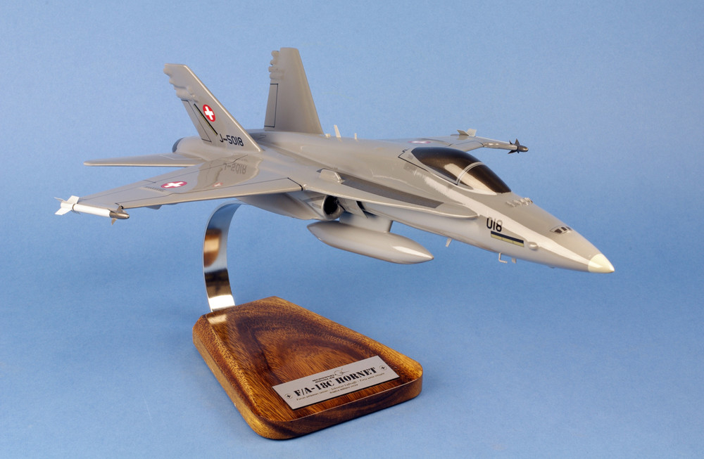 Picture of F/A-18C Hornet Schweizer Luftwaffe Holzmodell